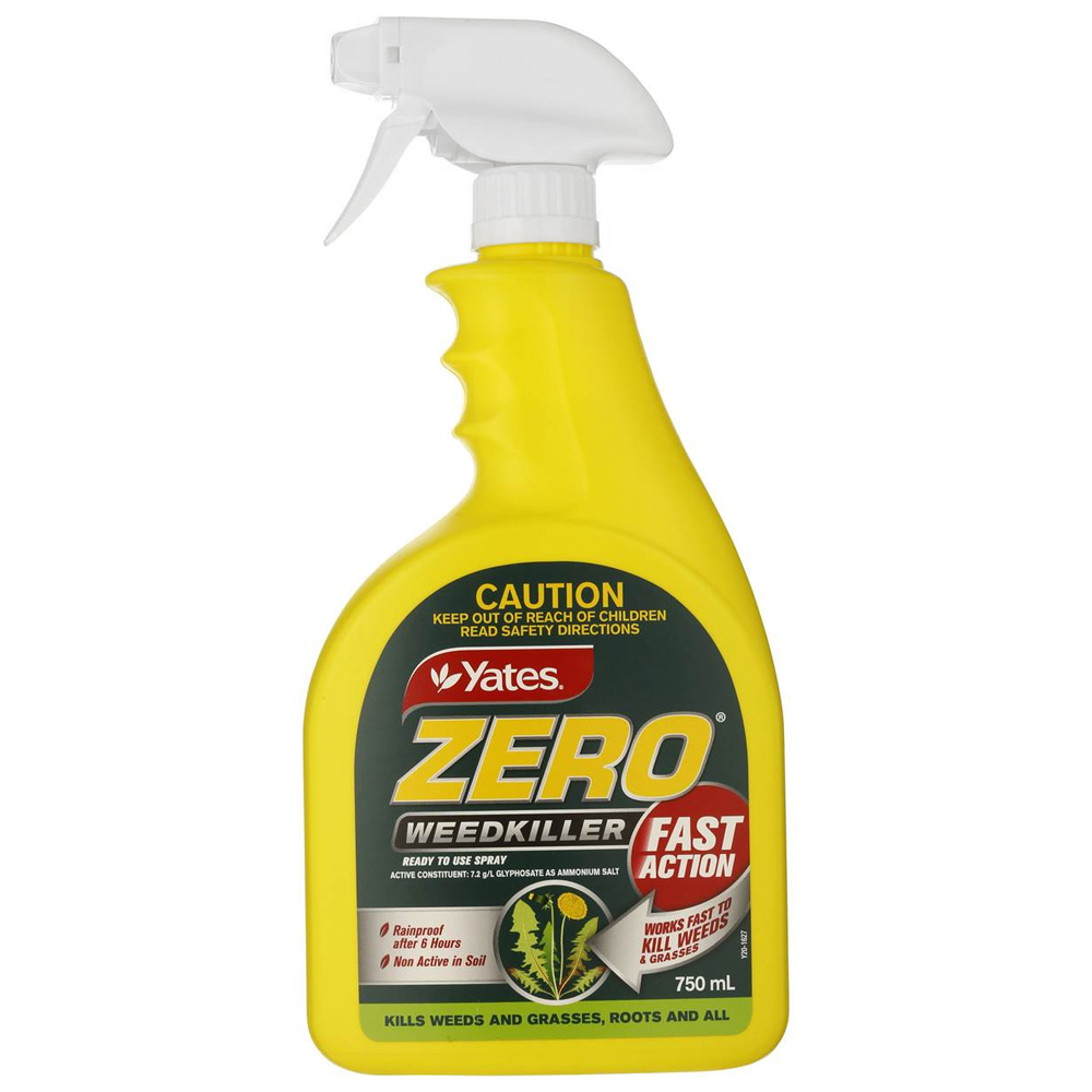 Zero Weedkiller Rtu Trigger 750ml Kills Grasses & Broadleaf Weeds